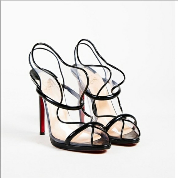 Christian Louboutin Aqua Ronda Patent Sandals 39.5 - Picture 2 of 4